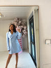 CINCHED BLAZER DRESS