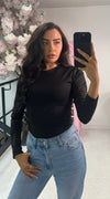 PLAIN SLINKY LONG SLEEVE TOP