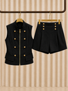 Premium Military Gold Button Co-Ord Set