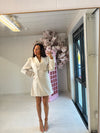 CINCHED BLAZER DRESS