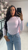 PLAIN SLINKY LONG SLEEVE TOP
