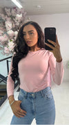PLAIN SLINKY LONG SLEEVE TOP