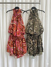 Paisley Print Halterneck Dress