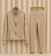 Premium Gold Zip Activewear Set