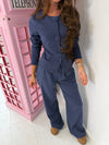 The Sculpted Button Lounge Set
