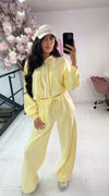 HOODIE ZIP ELASTICATED LOUNGEWEAR SET