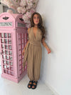 MIA HALTERNECK TIE JUMPSUIT