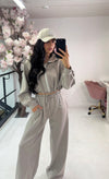 HOODIE ZIP ELASTICATED LOUNGEWEAR SET