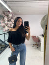 SHORT SLEEVE SOFT KNIT TOP