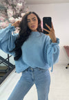 SOFT KNIT TIE CUFF JUMPER
