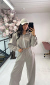 HOODIE ZIP ELASTICATED LOUNGEWEAR SET