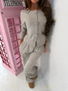 The Sculpted Button Lounge Set