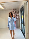 CINCHED BLAZER DRESS