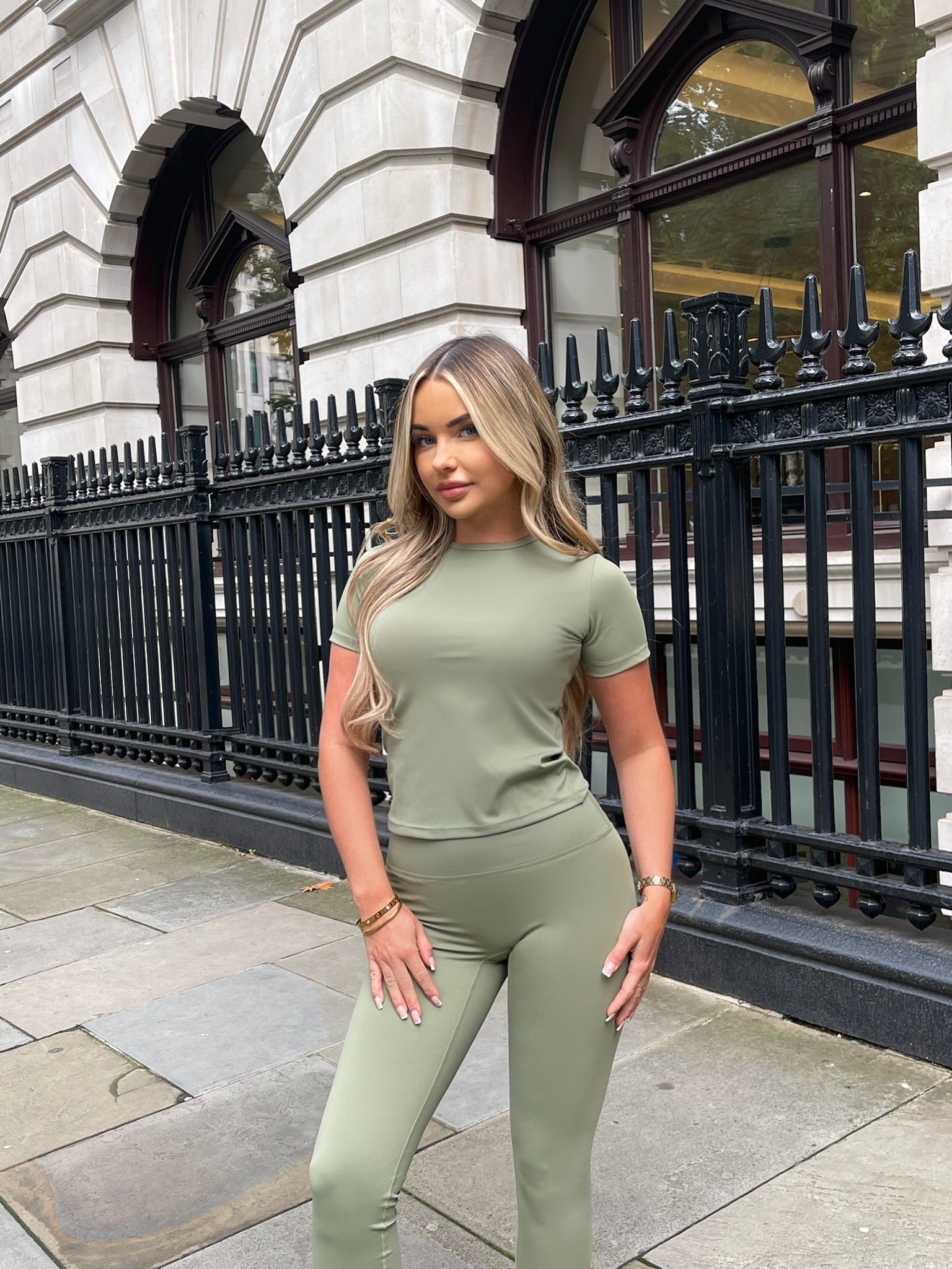 Khaki gym set discount