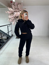 Corset jogger set - black