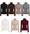 Ribbed Knit Roll Neck Jumper