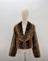 Bambi Luxe Cropped Faux Fur Coat