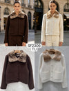 Bambi Print Collar Cardigan – Button Up Knitwear