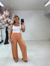 Maddie soft wide leg summer trouser - orange
