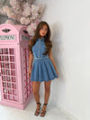 Naomi Belted Denim Dress