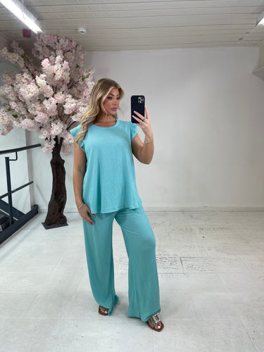 Florence frill two piece set - mint