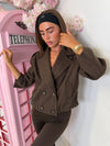 Double-Breasted Cropped Jacket