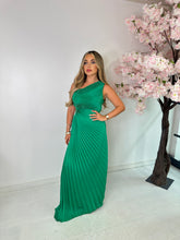 Maya Pleated Dress - Green