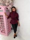 High Neck Autumn Trench Coat