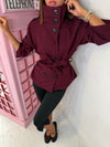High Neck Autumn Trench Coat