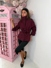 High Neck Autumn Trench Coat