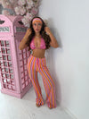 Daisy Zigzag Trousers In Pink