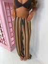 Daisy Zigzag Trousers In Brown