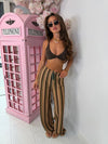 Daisy Zigzag Trousers In Brown