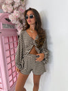 Dolce Stripe Short Set