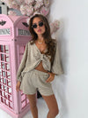 Dolce Stripe Short Set