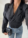 STRUCTURED CORSET BLAZER TOP
