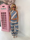 Ocean Mist Wave Co-ord /Blue