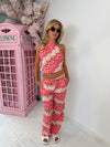 Ocean Mist Wave Co-ord /Coral