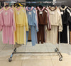 STRIPE HOODIE ELASTICATED LOUNGEWEAR SET