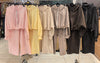 HOODIE ZIP ELASTICATED LOUNGEWEAR SET