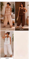 Ruffle Harem Pants Set