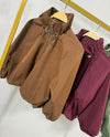 Lightweight Drawstring Zip Jacket