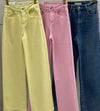 VIRAL PASTEL WIDE LEG STRETCHY JEANS