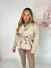 Short trench coat - beige