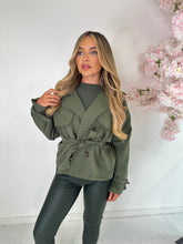 Short trench coat - khaki