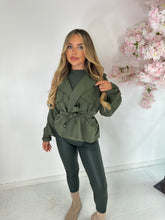 Short trench coat - khaki