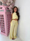 Halterneck Bubble Wide Leg Co-Ord
