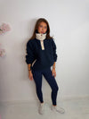 Oversized Funnel Neck Teddy Fleece