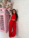 Halterneck Bubble Wide Leg Co-Ord