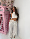 Halterneck Bubble Wide Leg Co-Ord